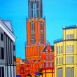 "Utrecht, centrum met Domtoren" (acdo/'11/100x70)