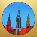 Groningen, torens van de stad (acdo/'17/50x50)